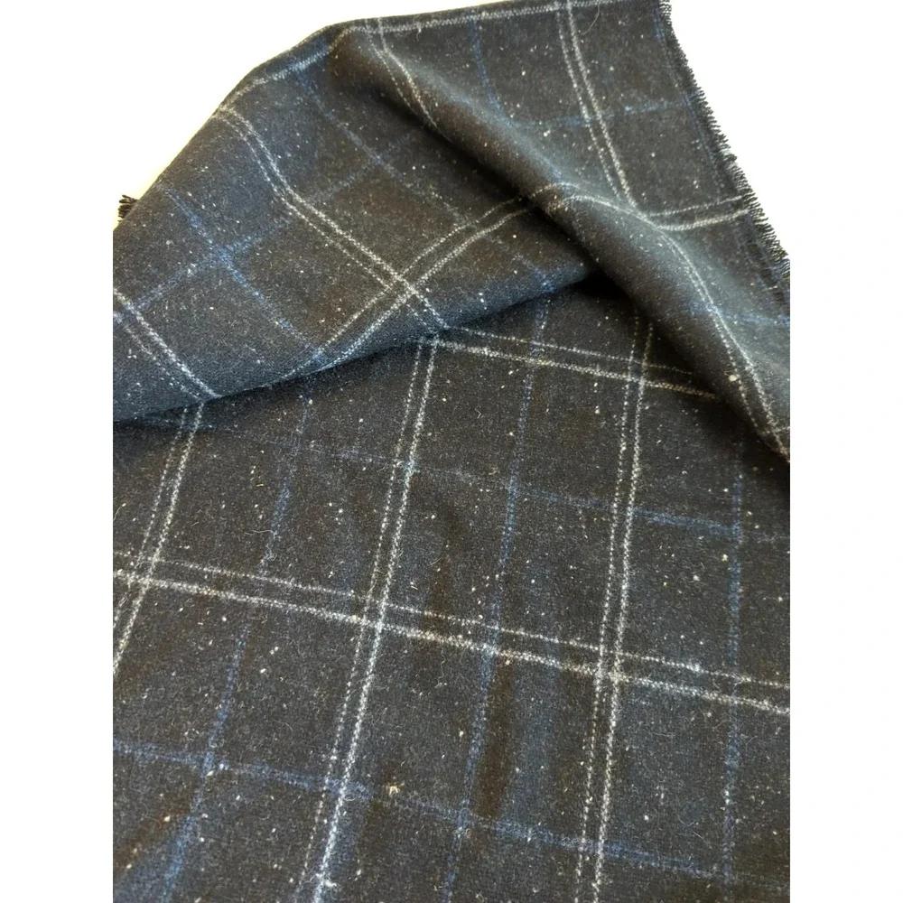 Alexander OLCH New York Scarf Men Handmade English Wool Windowpane Old Money